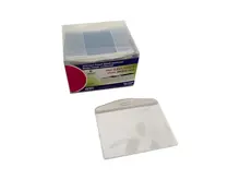 Mapi Pvc Kart Poşetleri (Oval) Beyaz Şeritli 100Lü Paket