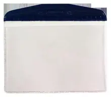 Mapi Pvc Kart Poşetleri (Oval) Lacivert Şeritli 100Lü Paket