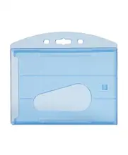 Mapi Çift Hazneli Kart Kabı Şeffaf Mavi 6Lı Blisterlı