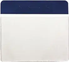 Mapi Pvc Kart Poşetleri (Kare) Lacivert Şeritli 100Lü Paket