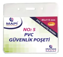 Mapi Özel Ebat Pvc Güvenlik Kartı Poşeti No:5 85X115 100Lü Paket