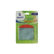 Mapi Pvc Kart Poşetleri (Oval) Kırmızı 10 Lu Blisterlı