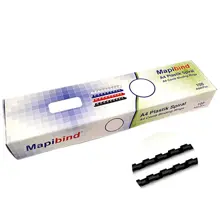 Mapibind 6Mm Plastik Spiral Siyah 100 Ad.