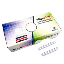 Mapibind 14Mm Plastik Spiral Beyaz 100 Ad.