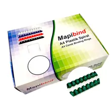 Mapibind 18Mm Plastik Spiral Yeşil 100 Ad.