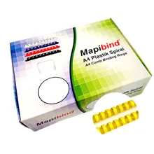 Mapibind 18Mm Plastik Spiral Sarı 100 Ad.