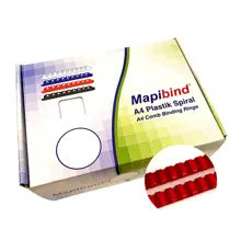 Mapibind 22Mm Plastik Spiral Kırmızı 50 Ad.