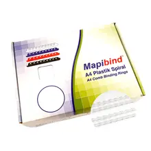 Mapibind 28Mm Plastik Spiral Şeffaf 50 Ad.