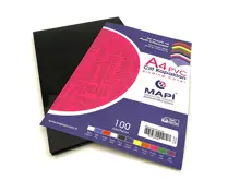 Mapi A4 Pvc Opak Cilt Kapak Siyah 100 Lü