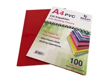 Mapi A4 Pvc Opak Cilt Kapak Kırmızı 100 Lü