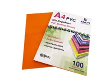 Mapi A4 Pvc Opak Cilt Kapak Turuncu 100 Lü