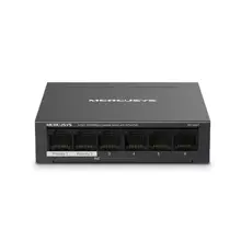 Tp-Link Mercusys Ms106Lp 4 Port 10-100 Mbps Poe+ 2 Port 10-100 Mbps Uplink Switch Metal Kasa