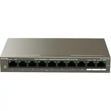 Tenda Tef1110P-8-63W 10 Port 8 Port Poe+ 10-100 + 2 Port 10-100 Switch