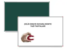 Panda Çelik Emeya Yüzey Duvara Monte Yazı Tahtası  Pan 255  Beyaz 120X180