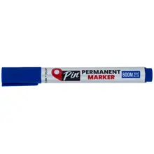 Pin Permanent Markör Koli Kalemi Yuvarlak Uç Mavi 10Lu