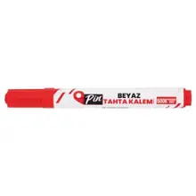 Pin 500 Beyaz Yazı Tahtası Kalemi Doldurulabilir Kırmızı 12Li Pk
