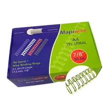 Mapiwire 7/8 Kutu Tel Metalik Sarı 50 Ad.