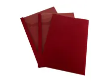 Mapicover-1,5Mm Isısal Kapak Şeffaf+Karton Kırmızı 100 Ad.