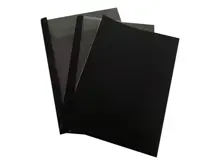 Mapicover-12 Mm Isısal Kapak Şeffaf+Karton Siyah 50 Ad.