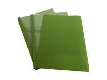 Mapicover-15 Mm Isısal Kapak Şeffaf+Karton Yeşil 50 Ad.