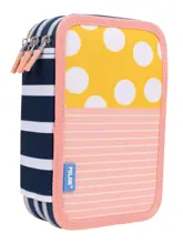 Mılan 081364Sm2 Swıms 2 Yüzücü Sarı-Pembe 3 Cepli Setli Kalem Çantası