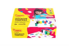 Jovı 521 Guaj Boya 12 X 15Ml Kavanoz + Fırça Asorti Renkler - 12Li Kutu